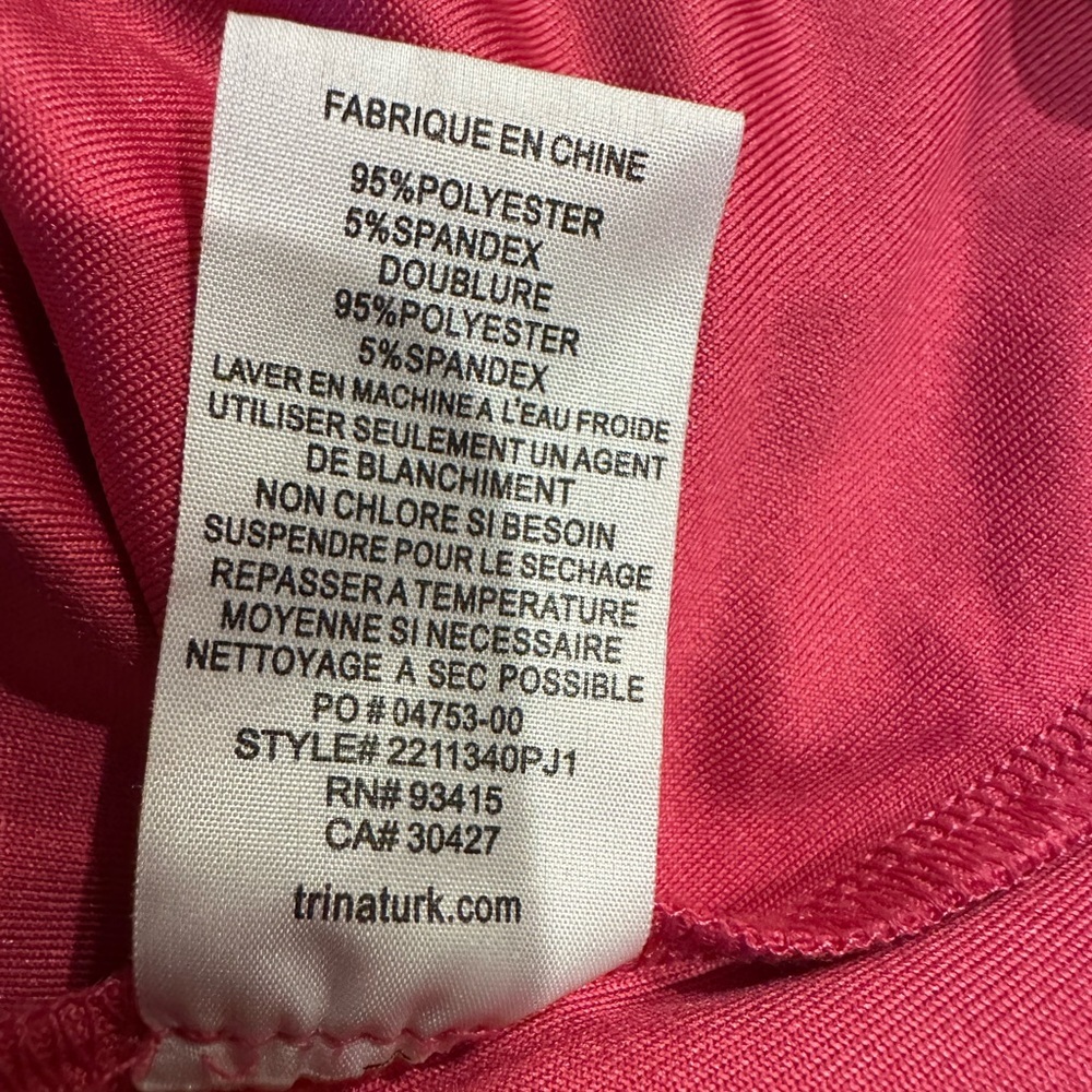 Trina Turk Pink Sleeveless Dress size M - Picture 8 of 8